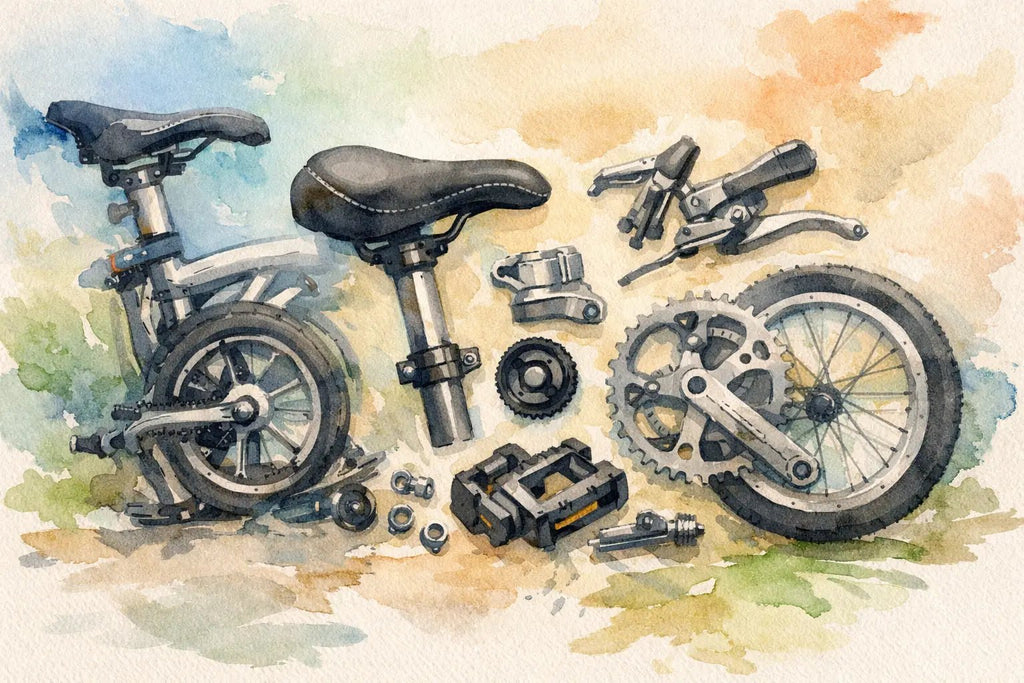 Folding Bike Replacement Parts That Matter - ZiZZO Folding bike