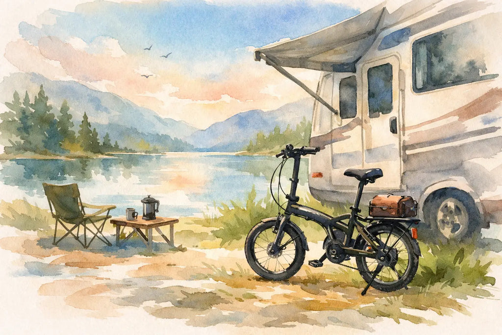 RV Traveler Folding Bike Example: A Better Setup