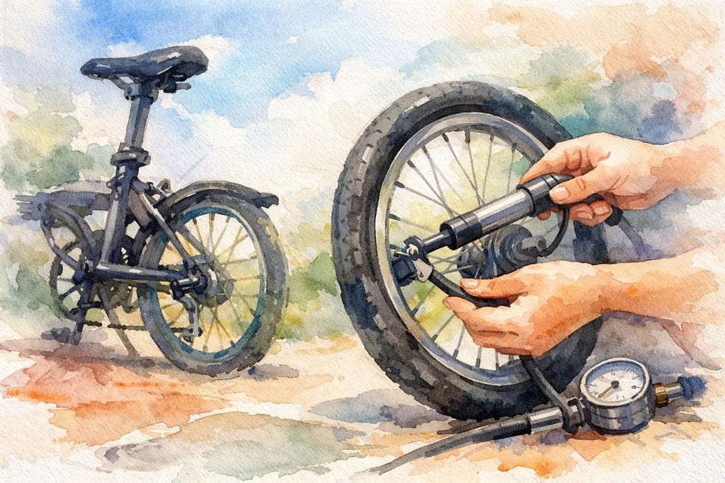 Guide to Folding Bike Tire Pressure - ZiZZO Folding bike