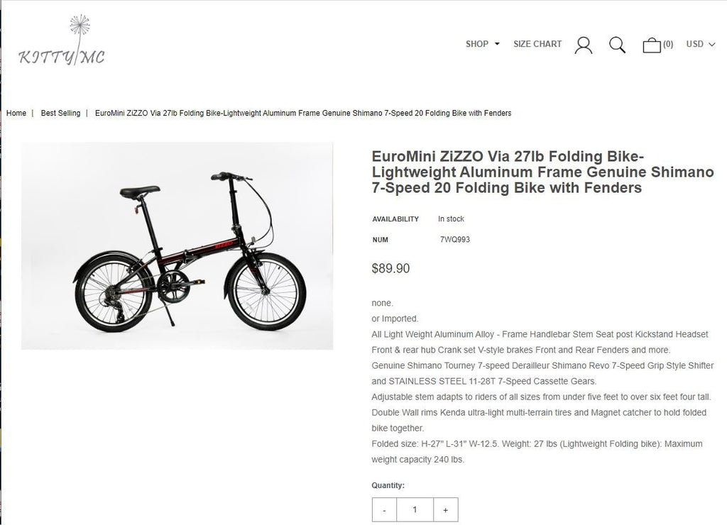 FRAUD ALERT: Too good to be true! 😒 👀 😆😡 - ZiZZO Folding bike