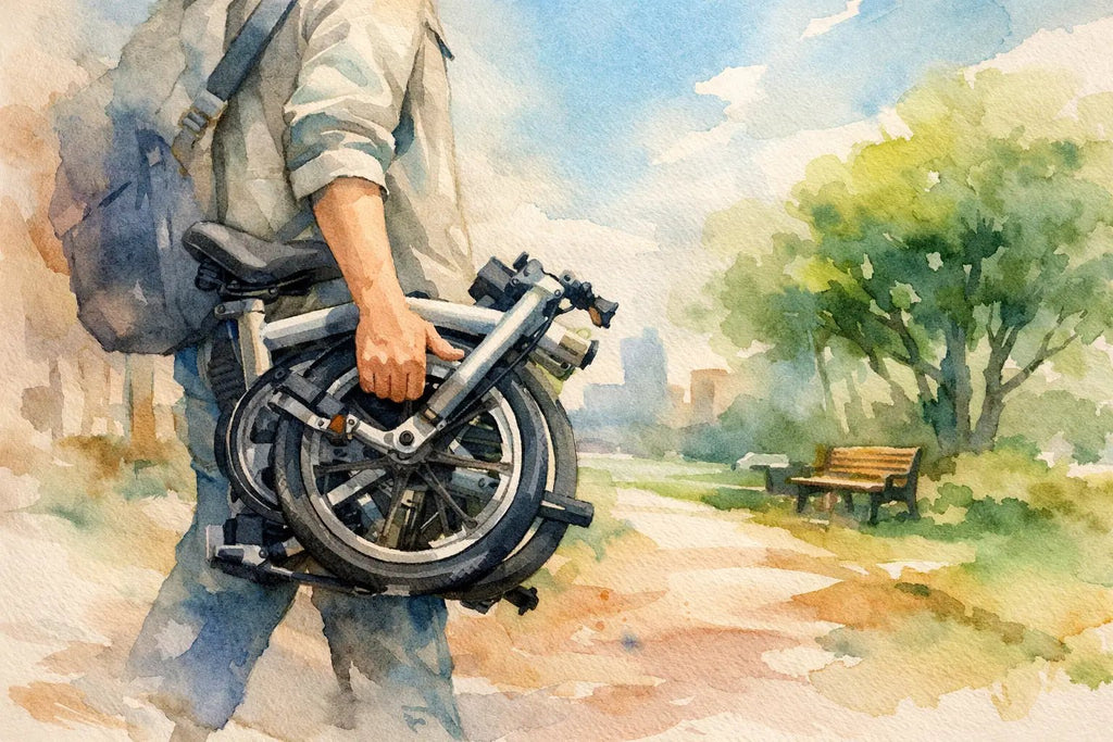 How to Carry Folding Bike the Easy Way - ZiZZO Folding bike