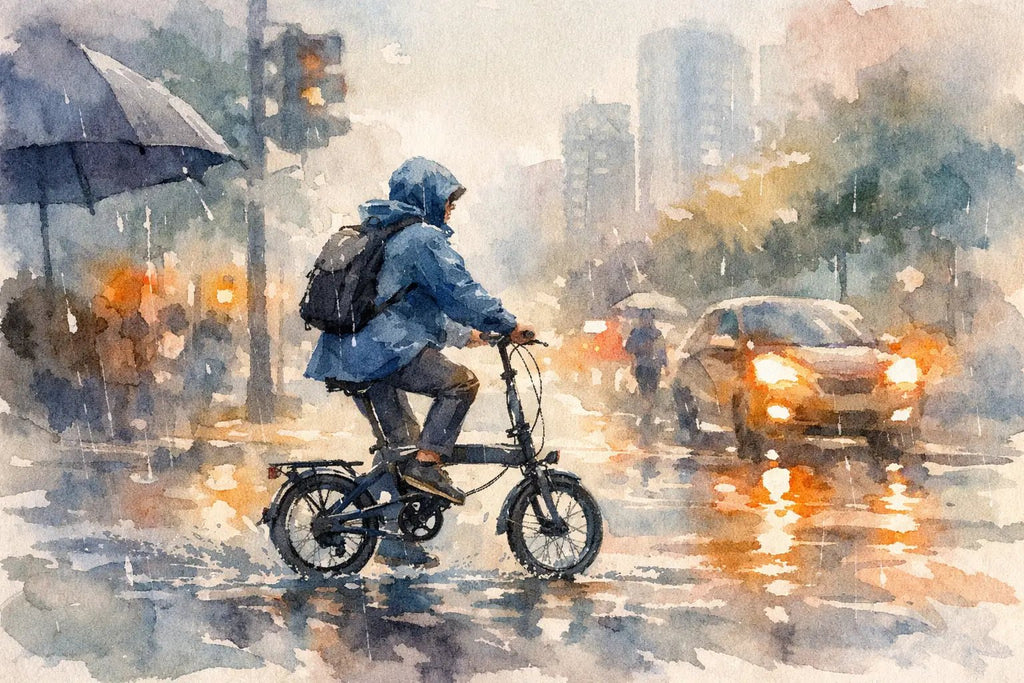 Make Folding Bike Rain Commuting Easier Today - ZiZZO Folding bike