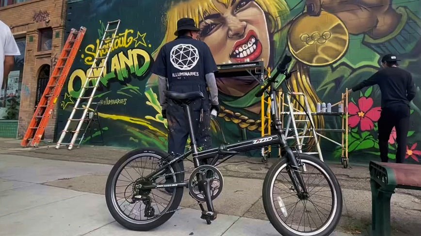ZiZZO Supports Mural Honoring Olympic Champion Alysa Liu by East Bay Artist Collective Illuminaries - ZiZZO Folding bike