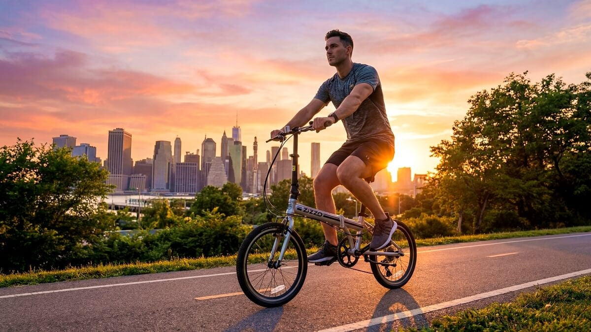 ZiZZO Liberté Folding Bike | Ultra-Lightweight Bike (23 lbs