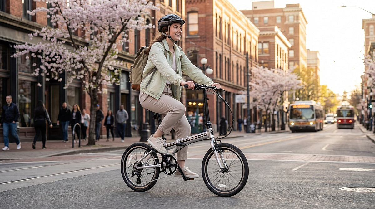 ZiZZO Liberté Folding Bike | Ultra-Lightweight Bike (23 lbs