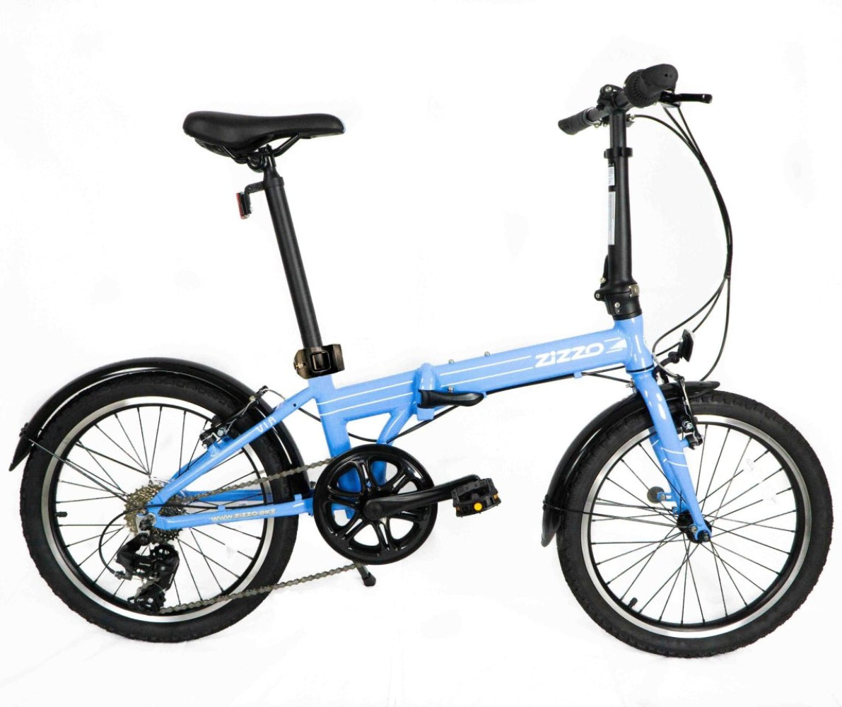 ZiZZO Via Folding Bike | Lightweight All-Around 7-Speed Bike