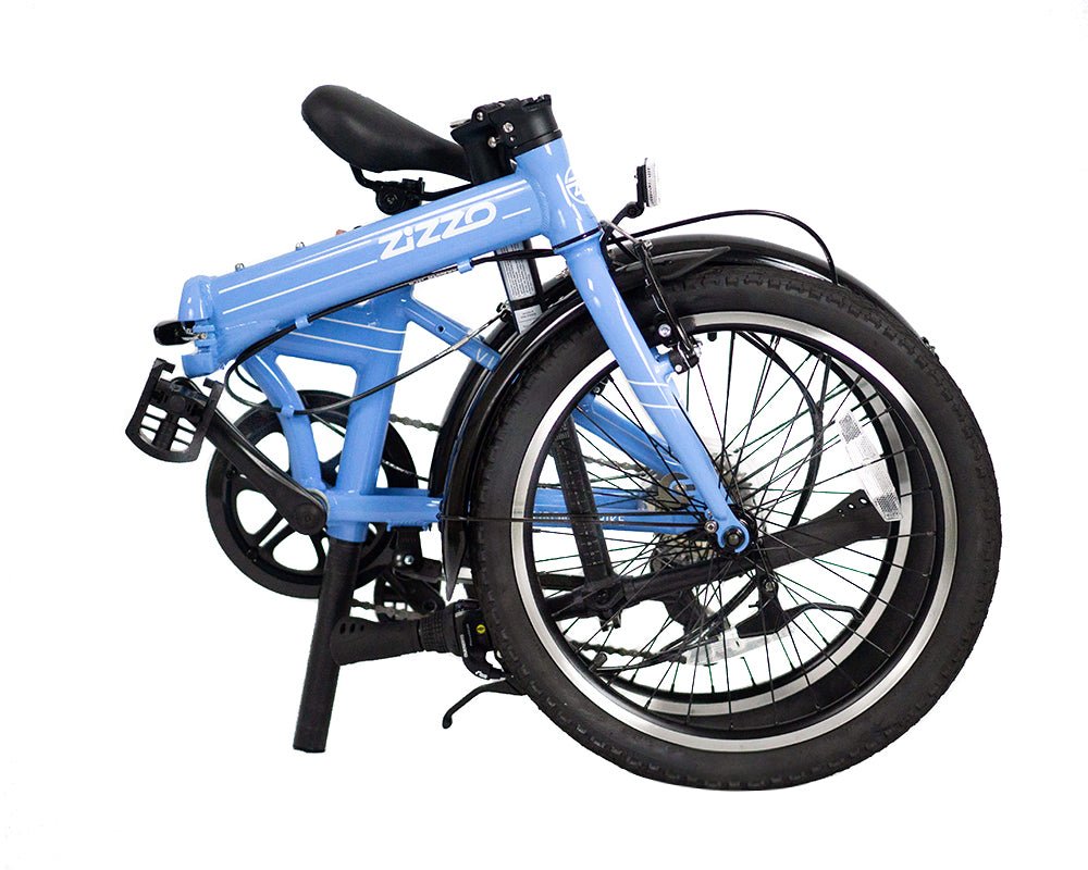ZiZZO Via Folding Bike | Lightweight All-Around 7-Speed Bike