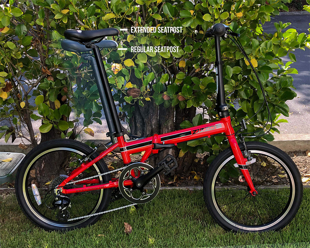 Long Seat Post ZiZZO Folding bike