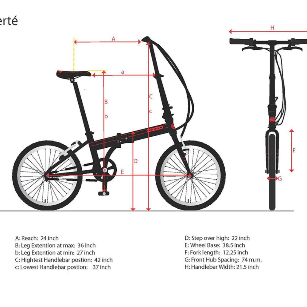 Liberté Plus Folding Bike - Refurbished & Certified Quality